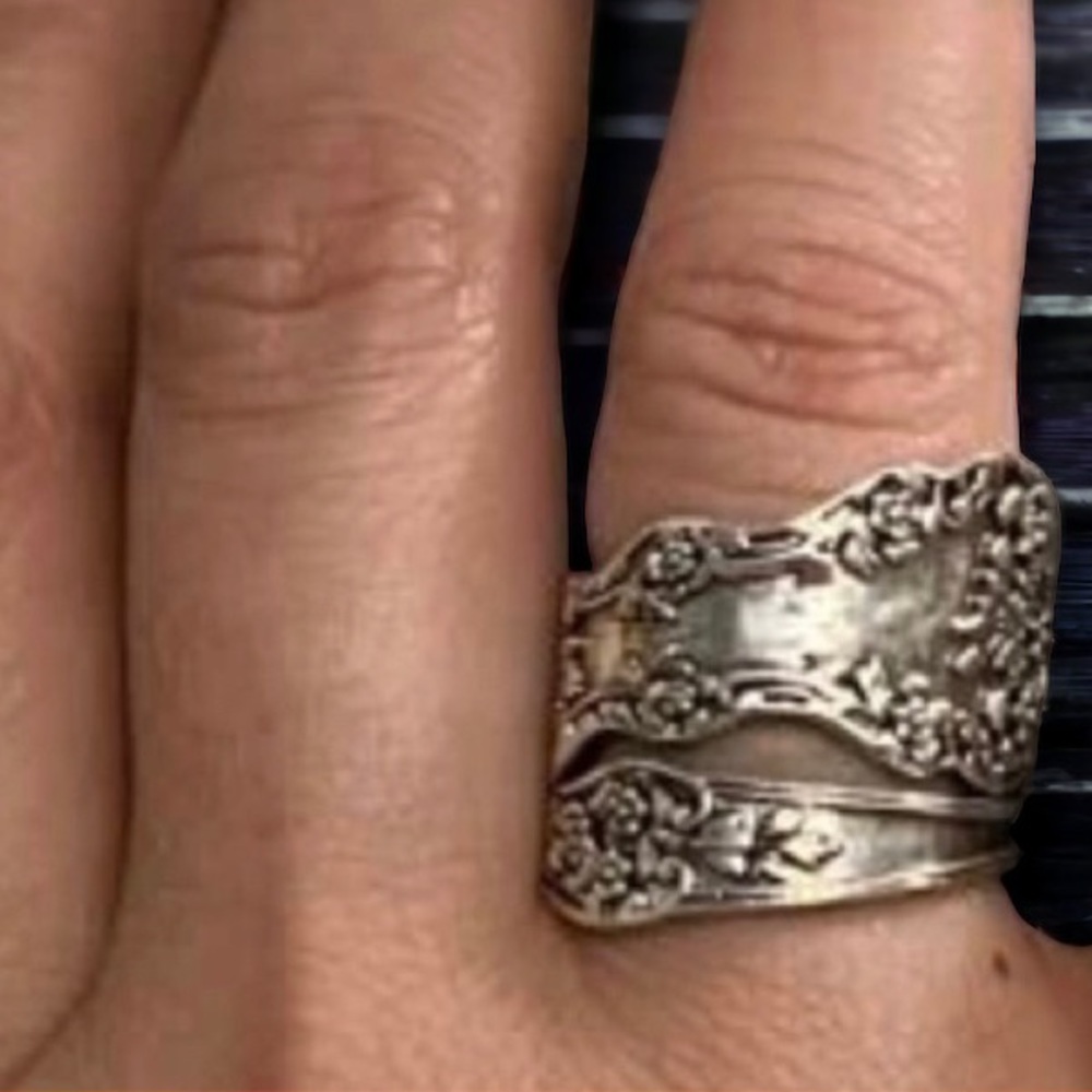 Silver-Tone Spoon Ring
